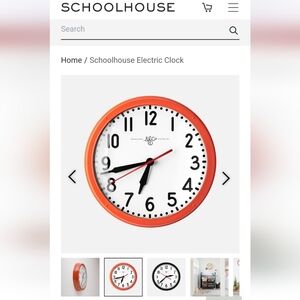 Schoolhouse Electric Irange Wall Clock